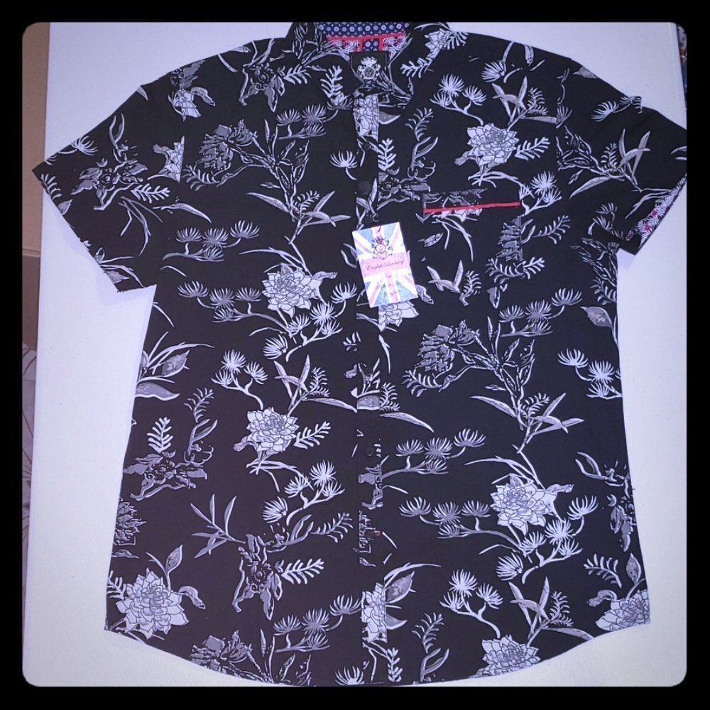 English Laundry Short Sleeve Button Down Shirt